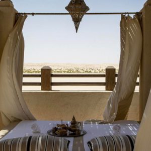 Abu Dubai Honeymoon Packages Jumeirah Al Wathba Outdoor Bed 